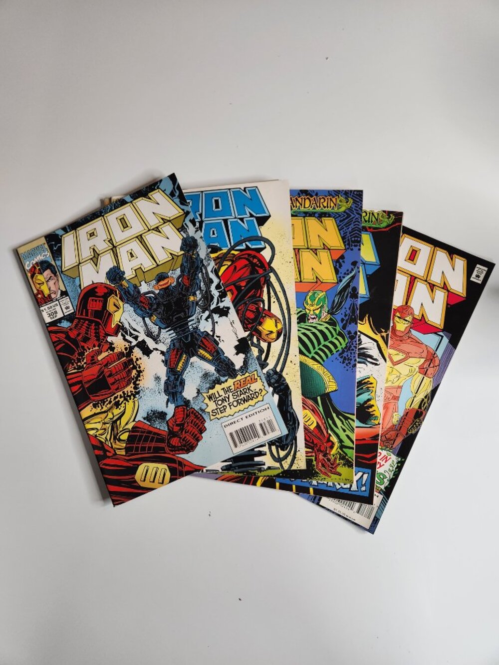 Lot 6 Iron Man Comic Books 308 309 310 311 312 313 Marvel Comics 1994 1995 Run